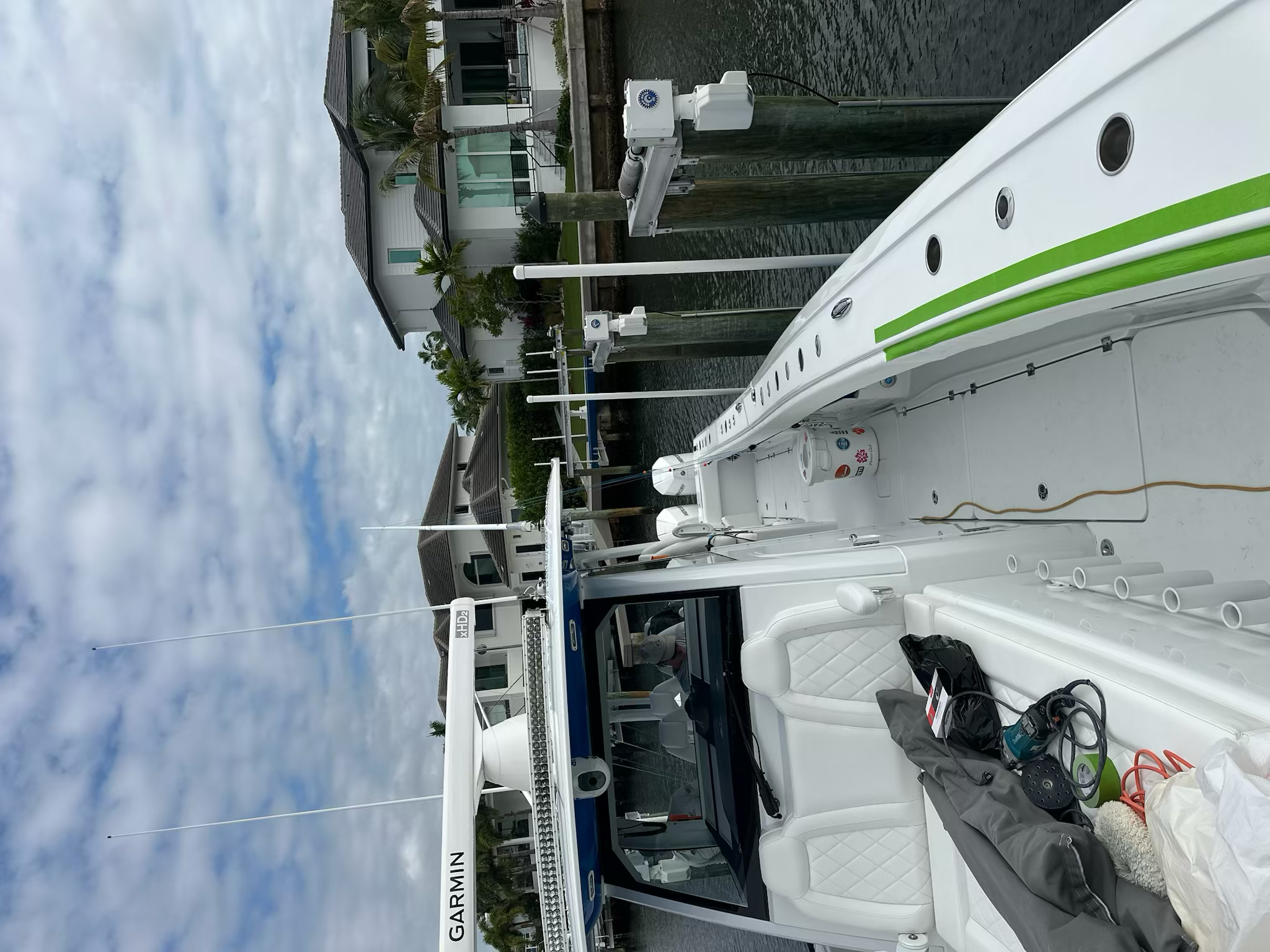 Clean boat interior