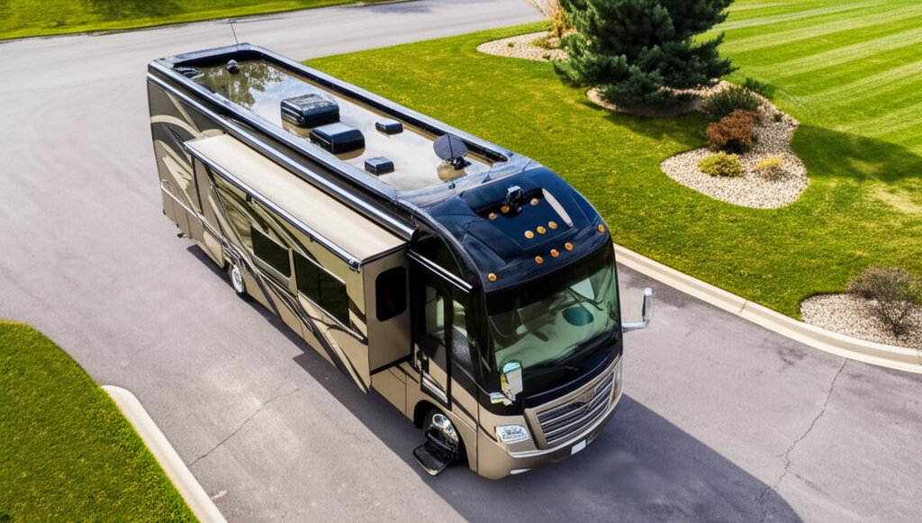 RV aerial view